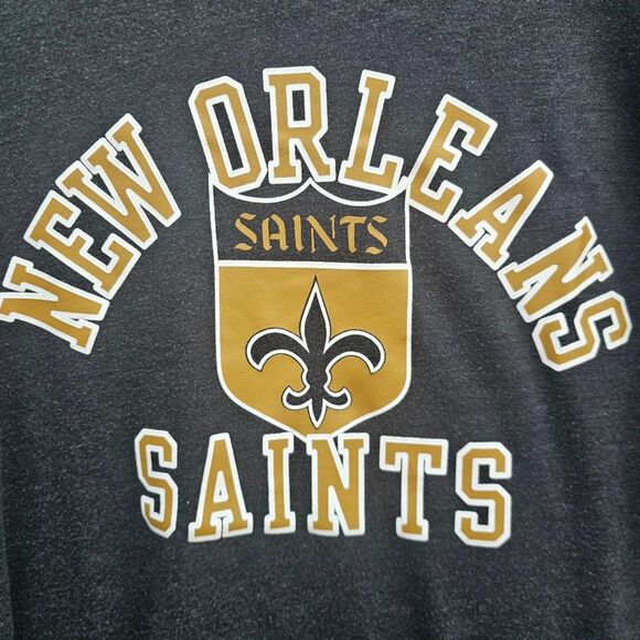 Nike New Orleans Saints Who Dat Men’s Size M Grey Football Tee Official NFL Gear - Picture 2 of 6